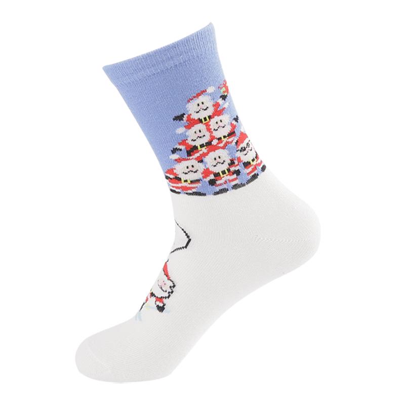Hot Sale Women Christmas Socks Santa Claus Cotton Socks Autumn Snow Elk Gift Socks Crew Socks