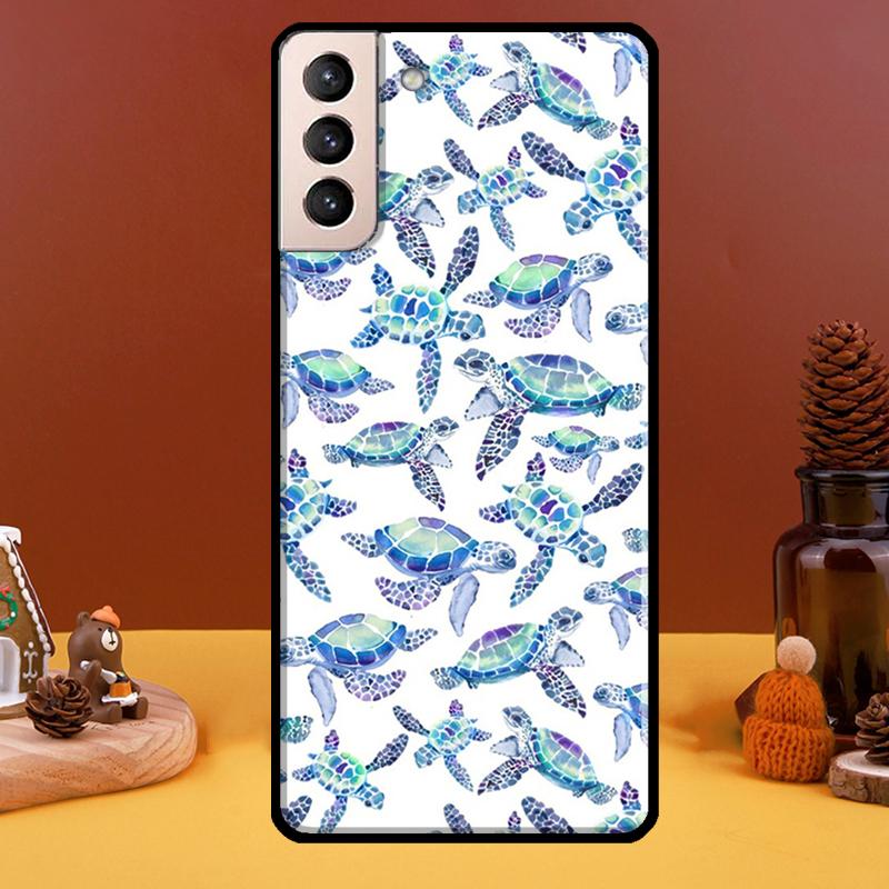 

Чехол для телефона с милыми черепашками для Samsung Galaxy S21 S22 Ultra Note 20 S8 S9 S10 Note 10 Plus S20 FE Fundas Galaxy S20