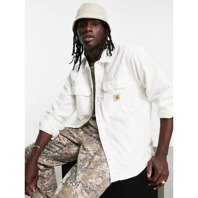 

Кремово-белая вельветовая рубашка Carhartt WIP dixon