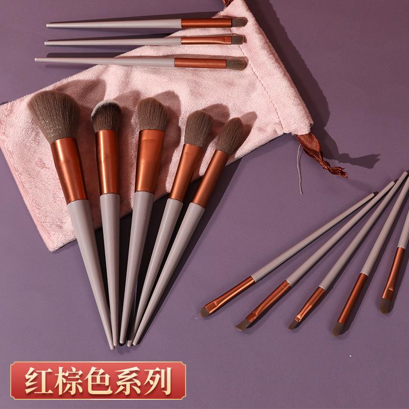 13Pcs Makeup Brush Set, Blush Eyeshadow Concealer Foundation Powder Brushes for Beginners
