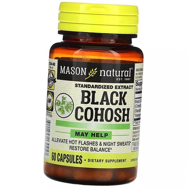 Клопогон, Black Cohosh, Mason Natural  60капс (71529048)