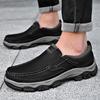 Fashion Genuine Leather Mens Casual Shoes Leisure Walk Men Loafers Moccasins Breathable Slip On Driving Shoes Retro Style Business Shoes