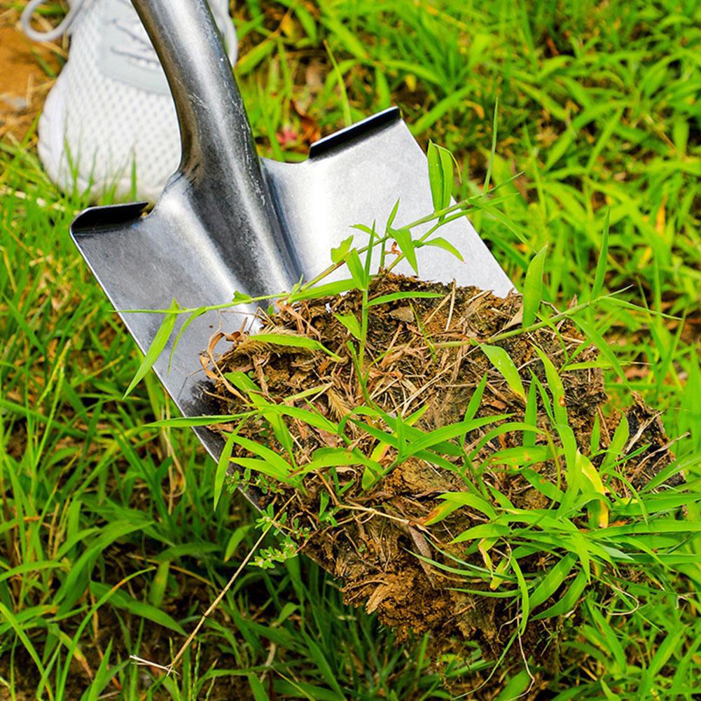 Steel Agricultural Trenching Shovel Drain Spade Head Narrow Opening Digging Spade Multipurpose Pointed Steel Shovel Garden Tool