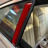 Autocollant de pilier B pour Mercedes-Benz CLS C219 2004 – 2009, ensemble de 4 pièces, garniture de couverture, intérieur de voiture en Fiber de carbone véritable