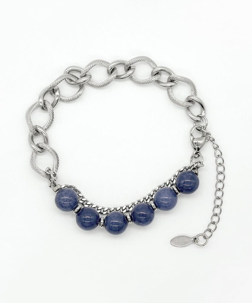 Iamj Deep Wave Gemstone Link Bracelet