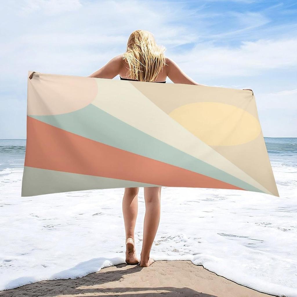1PC Beach Towel Stripe pattern for family friends Gifts Towel Quick-Dry Beach Towel For Yoga Tourism Beach GYM Camping Swimming