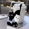 Cartoon Animal Cute Cat Soft Clear Phone Case For iPhone 15 Cases iPhone 16 14 13 12 11 Pro Max Mini XS XR X 7 8 Plus Cover