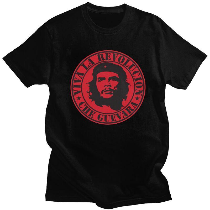 

Custom Che Guevara T Shirts Men Pure Cotton Tee Tops Revolucion Tshirts Short Sleeve T-shirt Clothes - Men s Summer Cotton Gr... 5XL різнокольоровий