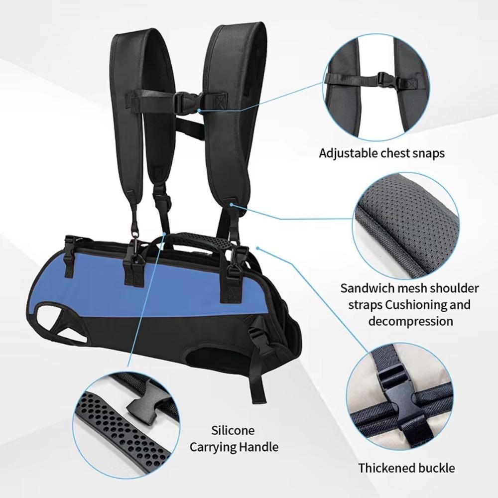 Cat Dog Outing Double Shoulder Horizontal Hugging Backpack Puppy Outdoor Breathable Convenient Four Legs Carrying Bag Winter