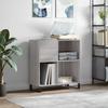 VidaXL Cabinet for Records Sonoma Grey 84.5x38x89 Cm Engineered Wood 831786
