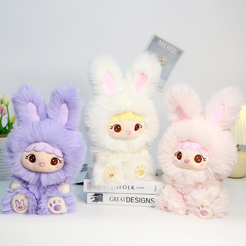 Cartoon Cute Long Eared Rabbit Plush Toy Girl Children Companion Gift Birthday