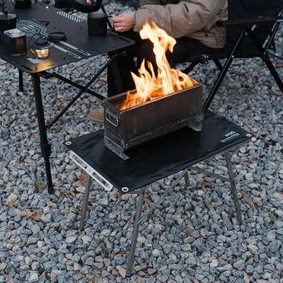 Portable Fire-proof Mat Outdoor Barbecue Camping Double-sided Silicone Glass Fiber Cloth Fire Resistant and Flame Retardant Mat