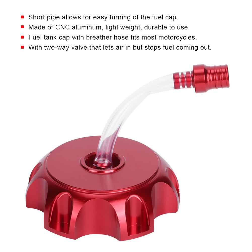 CNC Hliníkové víčko palivové nádrže Odvzdušňovací kryt Vhodné pro 90 110 125CC Dirt Bike ATV Motocykl
