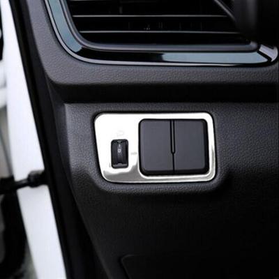 Accesorios de acero inoxidable para Hyundai Solaris 2 2017, ajuste de luz para faros delanteros de coche, cubierta de Panel de interruptores, estilo embellecedor