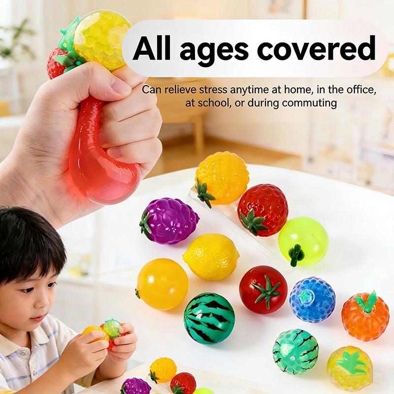 Creative Anti Stress Ball Abreact Squeeze Pinch Water Ball Stress Relief Toys Imitation Egg Tomato Squishy Fidgets Vent Toys