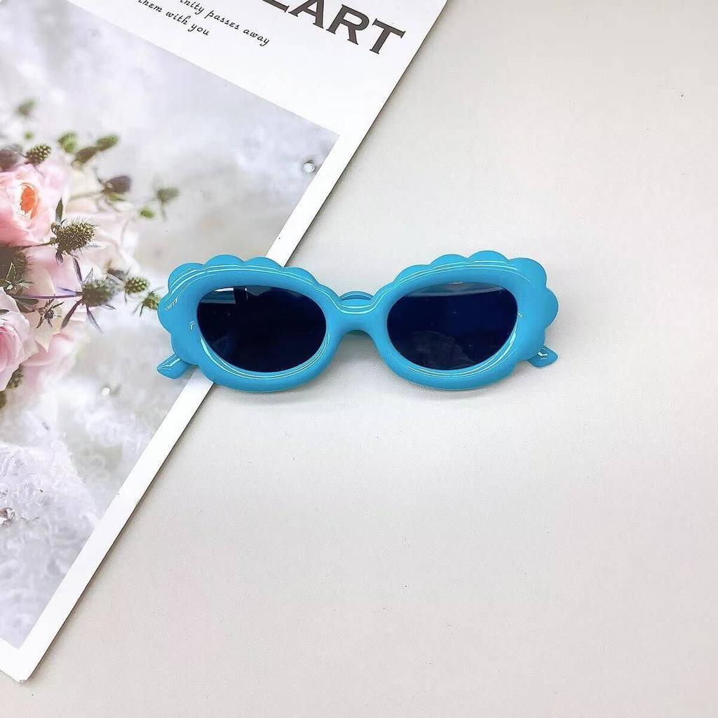 2026 UV400 New Fashion Children's Cute Elliptical Frame Girls' Sunscreen And Protection Boys' Sunglasses