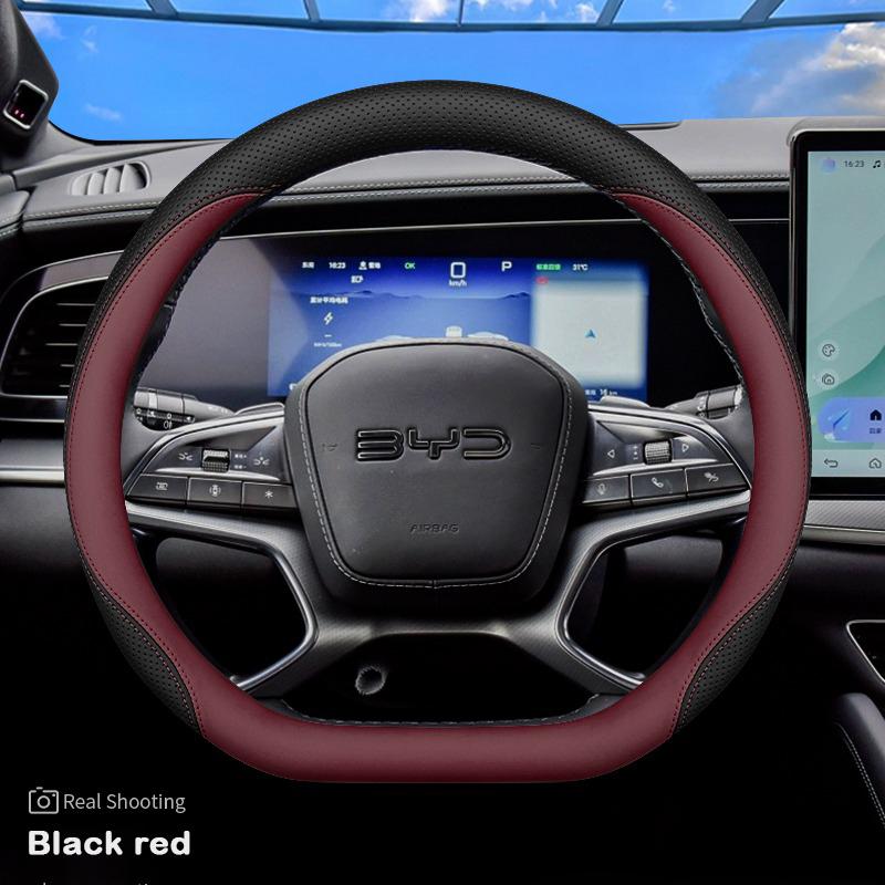 For BYD Sea Lion 07 EV BYD Sea Lion 05 06 DM-I EV 2026 2026 D Type Car Steering Wheel Cover Ultra Thin Leather Atuo Accessories