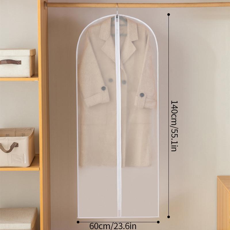 Dustproof Clothing Covers Waterproof Clothes Dust Cover Coat Suit Dress Protector Hanging Garment Bags Closet Organizer