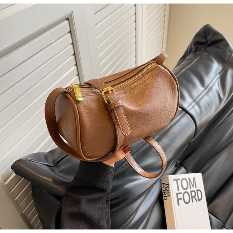 

New niche bag women s fashion casual solid color high-end texture shoulder messenger women s bag trendy and versatile коричневый