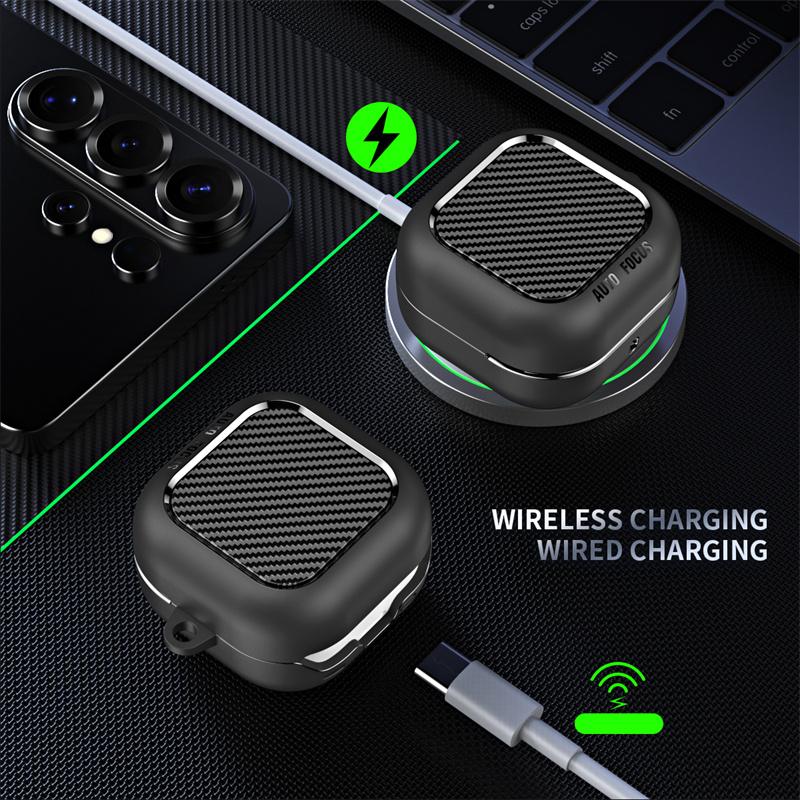 Protective Case For Samsung Galaxy Buds 4 Pro Cover Earbuds Accessories Shockproof Keychain Bags Coque Capa Funda