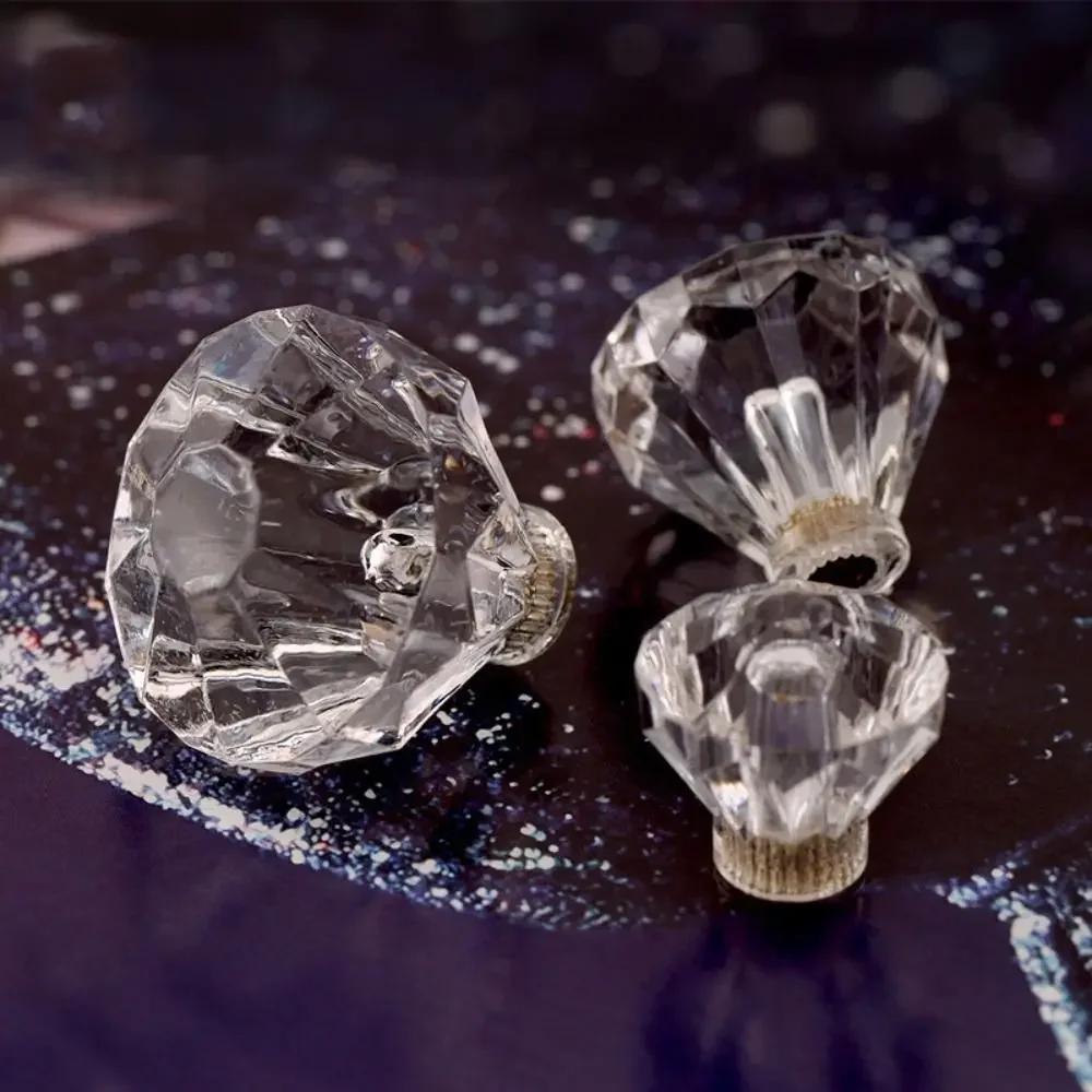 Acrylic Crystal Glass Cabinet Knob Transparent 20/25/30mm Drawer Knob Furniture Hardware Single Hole Drawer Pull Handle New