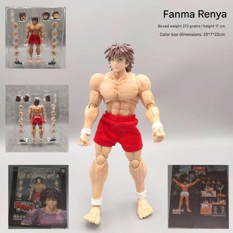 17cm Baki Hanma 1/12 Articulated Anime Figure Model Statue