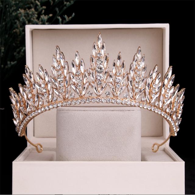 

Роскошные черные и красные хрустальные тиары для женщин, свадебные украшения для волос, диадема со стразами, свадебная корона, аксессуары для невесты на выпускной