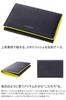 Pelle Morbida Business Card Holder, Black and Yellow, BA305BI-BKYE