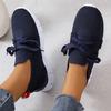 Lucyever Brown Knit Breathable Sneakers Shoes Women 2024 New Soft Sole Platform Flats Woman Plus Size 43 Non Slip Casual Shoes