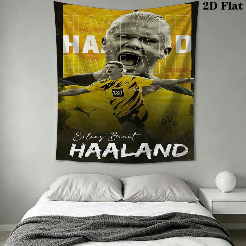 Haaland Wall Hanging Printed Fabric Blanket Decorative Tapestries for Bedroom Living Room Home Decor