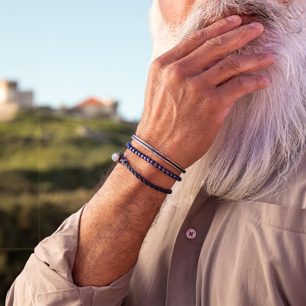 Pig&Hen Easy Ed Bracelet - Navy X Silver