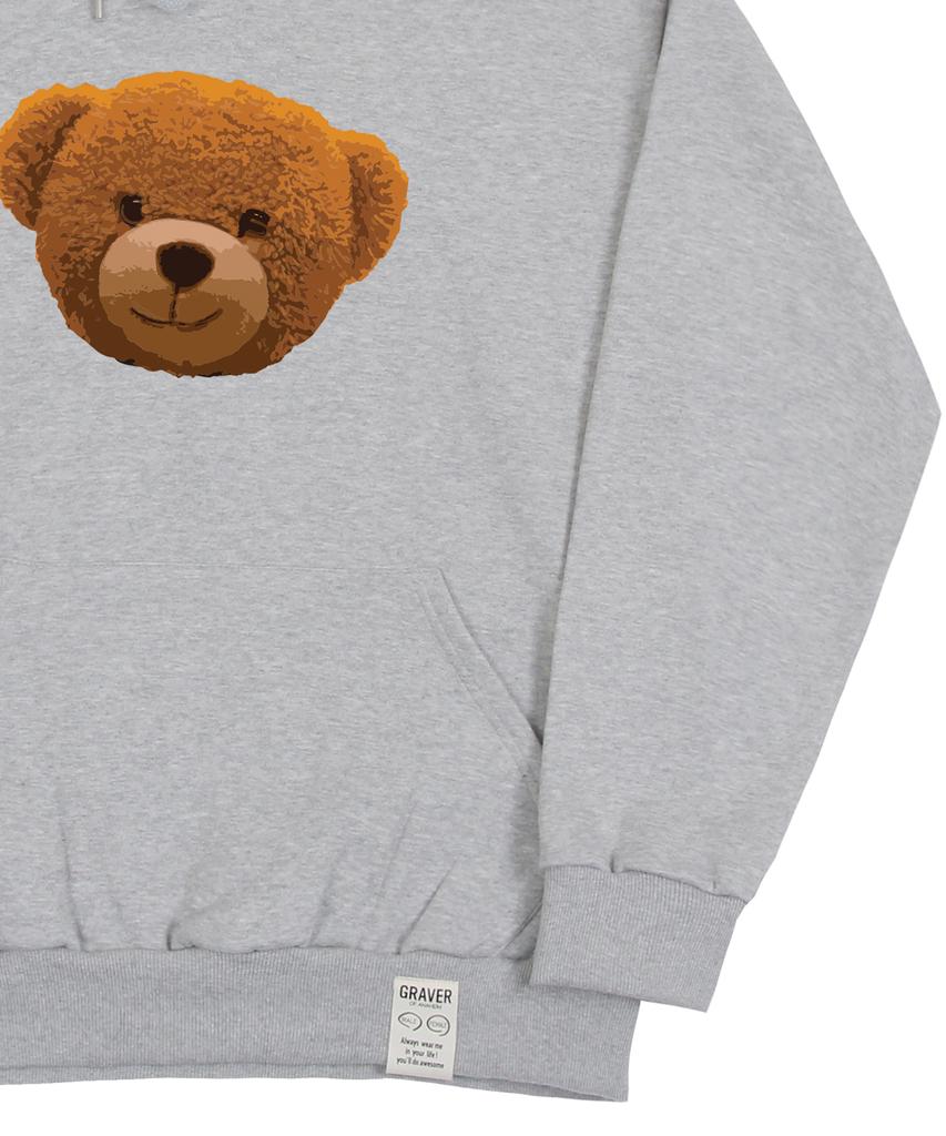 [Unisex] Big Of Bear Hoodie_Gray