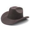 Cracked Light Board Top Western Cowboy Hat Festival Stage Performance Top Hat Trendy Jazz Hat