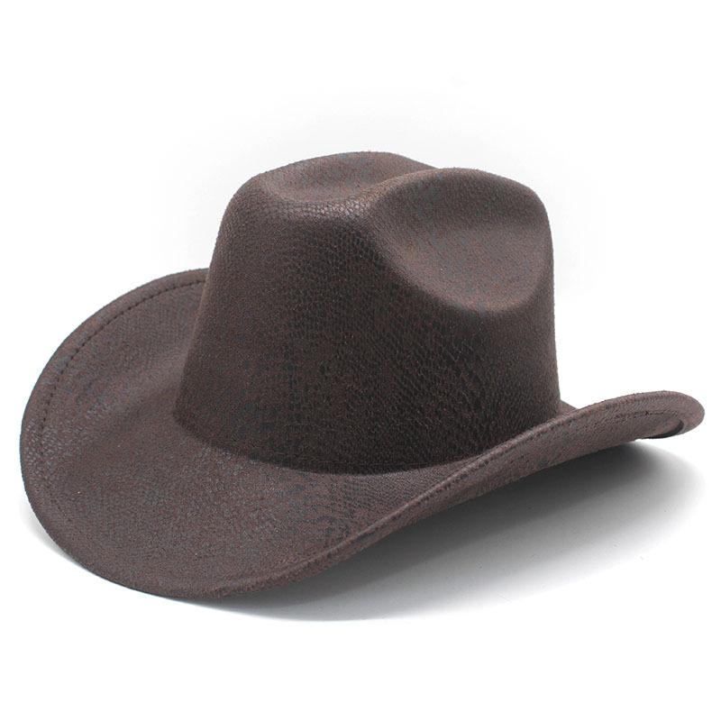 Cracked Light Board Top Western Cowboy Hat Festival Stage Performance Top Hat Trendy Jazz Hat