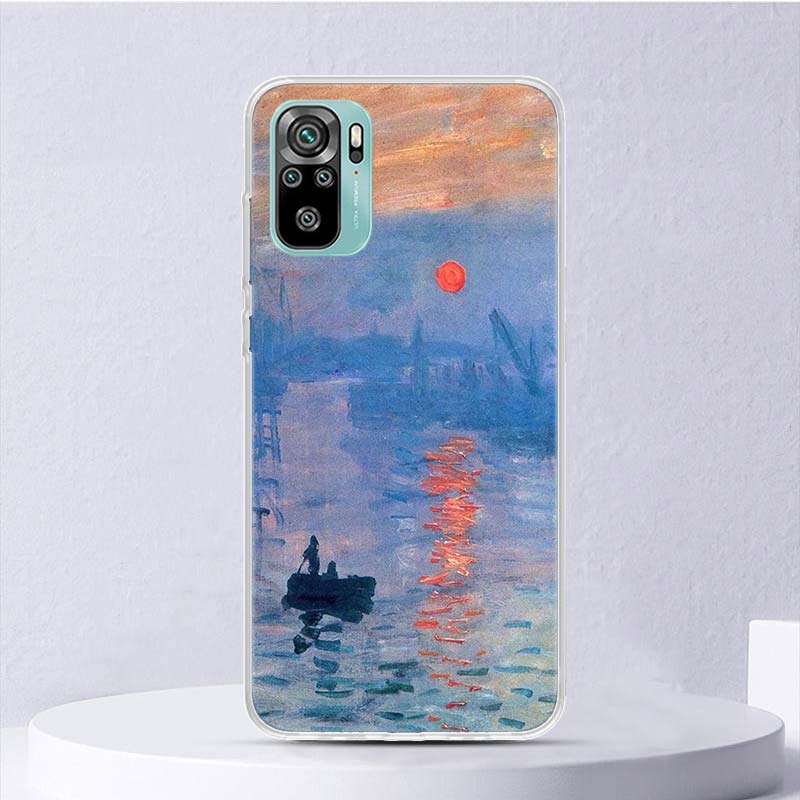 Claude Monet Garden Lotus Bridge Soft Case For Xiaomi Redmi Note 14 13 12S 11S 10S 12 Pro Plus Phone Cover 11 10 11E 11T Note14