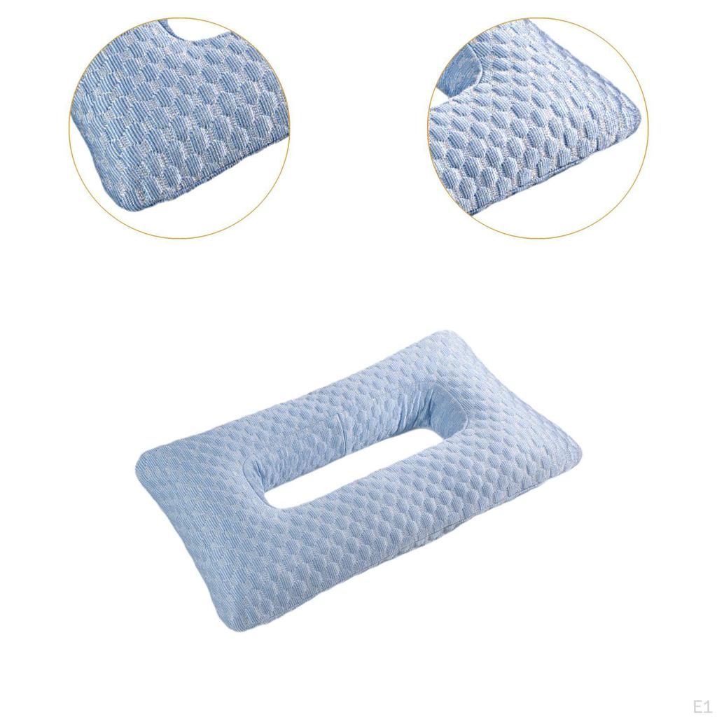 Ohrlochkissen für Seitenschläfer Bequeme Nackenstütze Schutz Weiche Füllung Schlafen