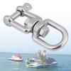 Hochleistungs 304 Edelstahl Drehbarer Ring Schnapphaken Rollender Schäkel Gerät(6mm)