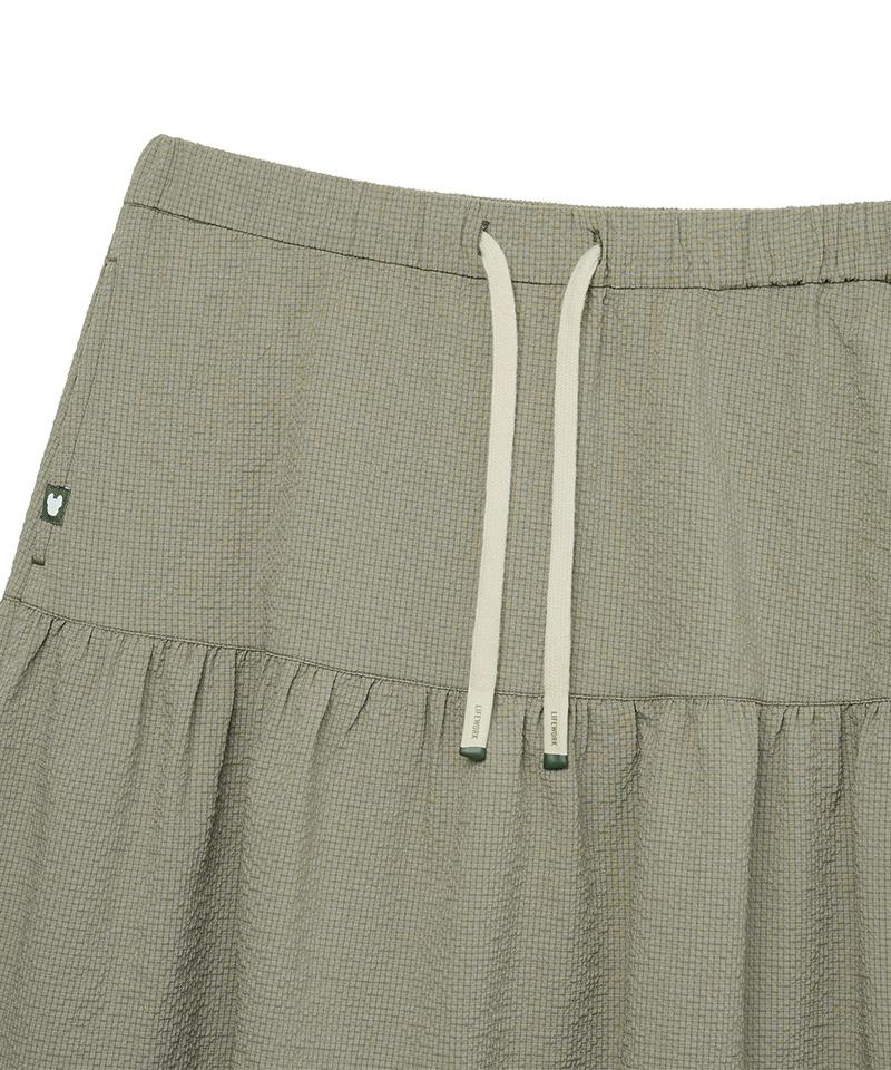 Life Work Women'S) Seersucker Bowling Long Skirt