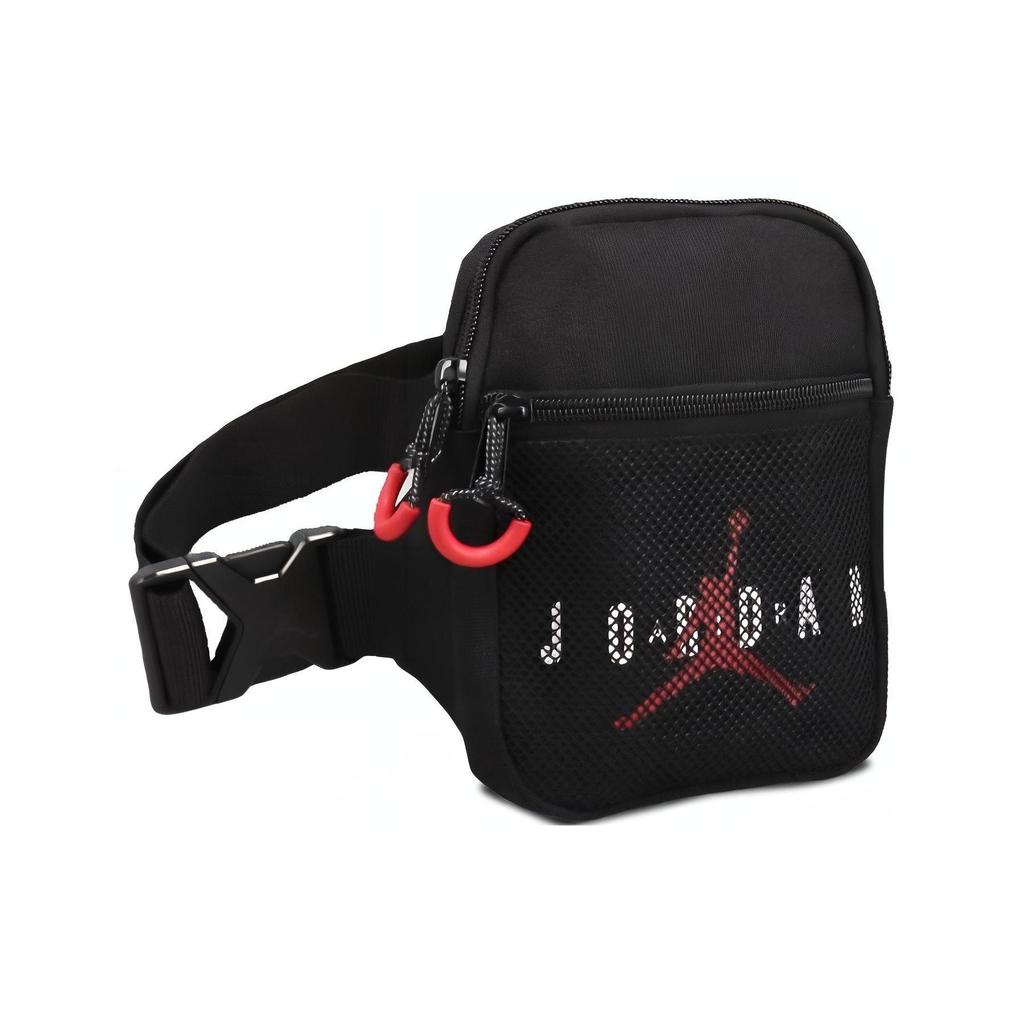 Jordan Large Logo Simple Classic Trendy Sports Casual Zipper Polyester Chest Bag Unisex bags Black DJ5647-010