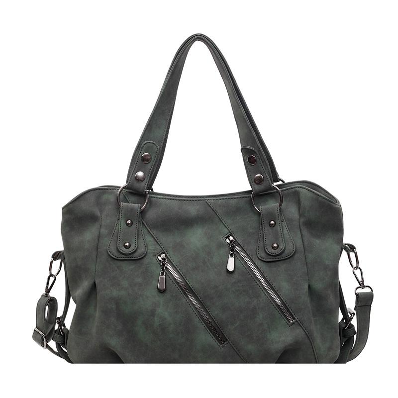 Americká Retro Velkokapacitní Taška Tote - 2025 Matná Jednoramenná Dojížděcí Crossbody Kabelka