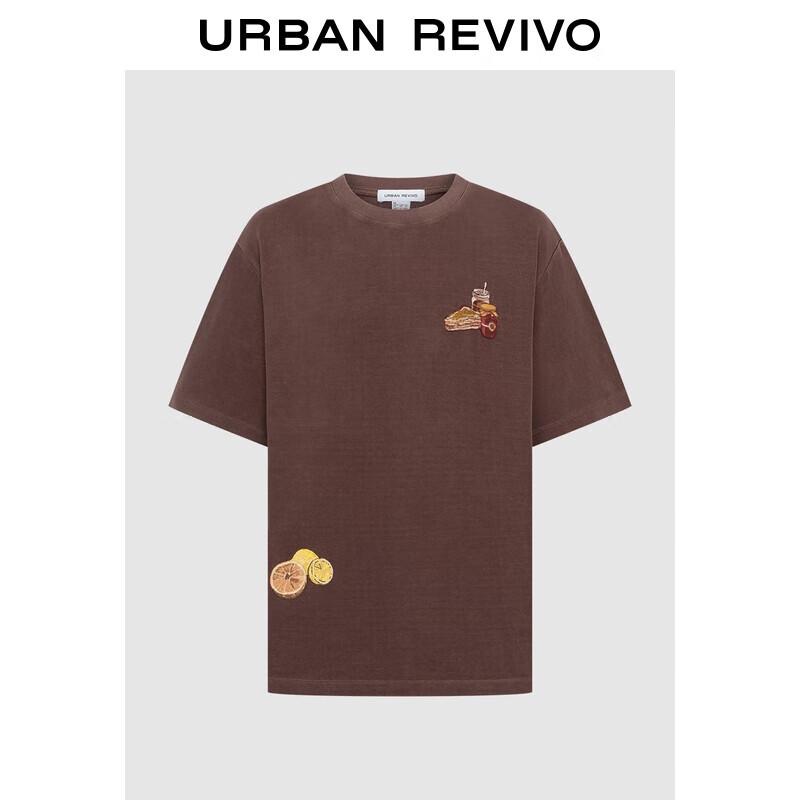 UR Men s American Retro Embroidered Short-Sleeve T-Shirt XS