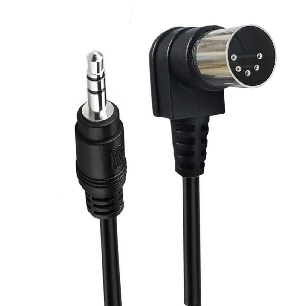 Professional 3.5mm to Din 5 Pin Sound Cable Flexible Stereo Adapter Connection Cable for Sound Keyboard Accessories