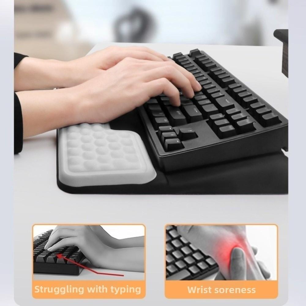 Soft Keyboard Stand Integrated Ergonomic Keyboard Riser Computer Wrist Support Pad Office Use