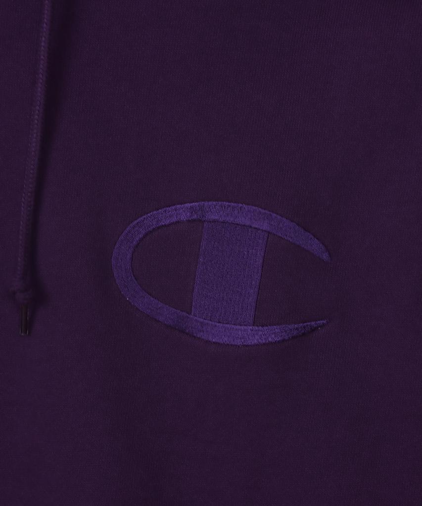 Big C Logo Oversized Hoodie Dark Purple