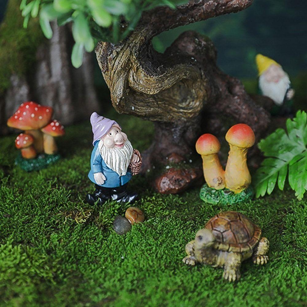 Desktop Decoration Miniature Dwarfs Statue Multicolor Cartoon Gnomes Statuette  Universal