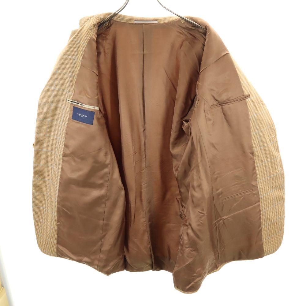 Burberry Houndstooth Pattern Wool Tailored Jacket 42 Brown LONDON Men's Used