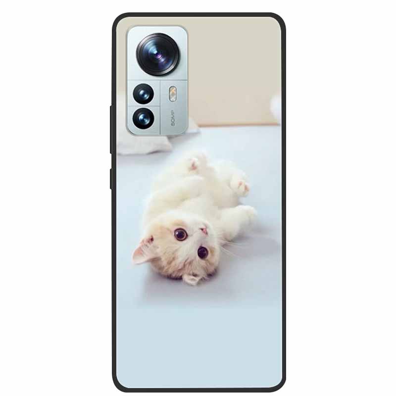For Xiaomi 12T Pro Phone Case Cover Lion Wolf Black Soft Silicone Case For Xiaomi 12T Pro Back Cover Case 12 T 12TPro Funda Capa