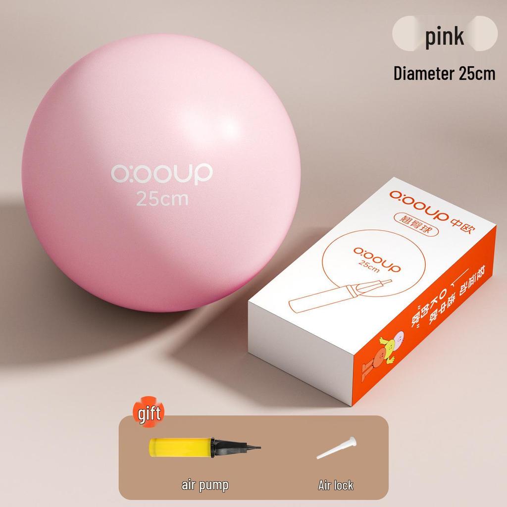 25cm Pilates Ball for Pelvic Floor & Postpartum Yoga, Includes Pump, Enhances Buttocks