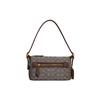 New COACH Demi Jacquard Fabric With Recycled Leather Shoulder Bag Handbag Medium Size Women's Brown CE736-B4S0M