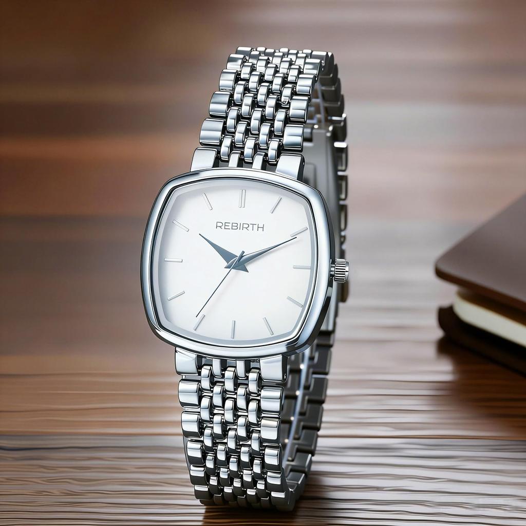 Women's Watch Square Stainless Steel Band Waterproof Cute Fashion Analog Display Adjustable Length Quartz Watch Fashion Accessory - Birthday